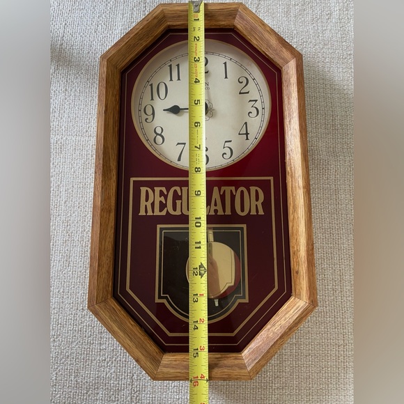 Vintage Regulator Wall Clock Elgin 16” length - Picture 3 of 7